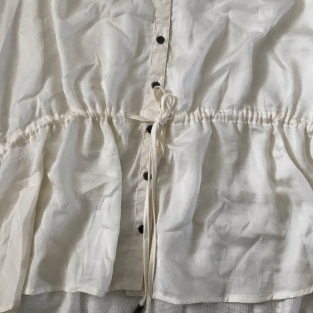Calvin Klein cream knit tunic silky front - Picture 6 of 7